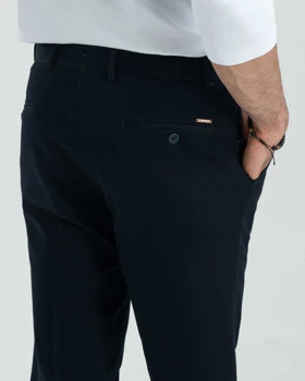 ام کی کالکشن شلوار کتان mk-2346-navy-blue