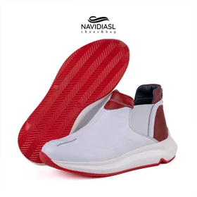 نیم بوت زنانه چرم اسپرت کد 2021012