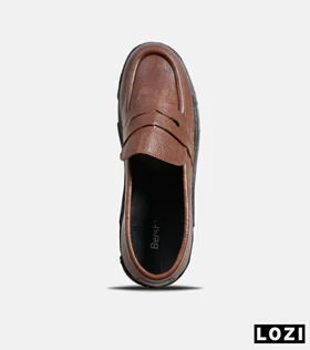 کفش کتانی مردانه قهوه ای BERSHKA