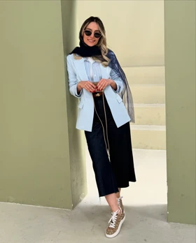 کت راه‌راه جین