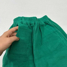 شلوار بچه گانه مخمل سبز اورجینال