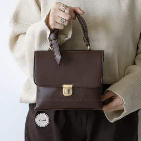 کیف زنانه مجلسی مدل نیران (قهوه ای)