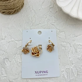 نیم ست زنانه طرح گل ژوپینگ، زیبایی در اوج ظرافت Xuping