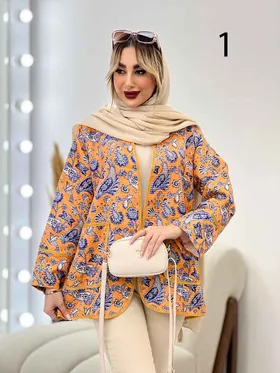 مانتو طرح دار گاندوزی