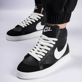 نیم بوت اسپرت مردانه مدل نایک بلیزر Nike Blazer رنگ مشکی سفید کد 6953