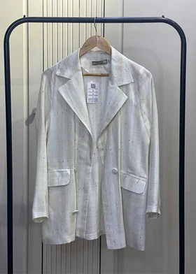 کت لینن تک‌رنگ