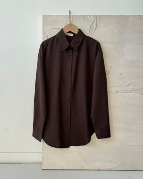 شومیز بیسیک کد 500474 (قهوه ای)