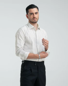 ام کی کالکشن پیراهن آستین بلند mk-1683-cream
