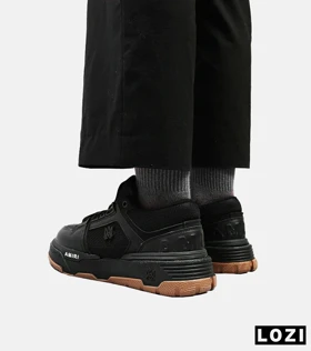کفش کتانی مشکی قهوه ای AMIRI MA2 Leather