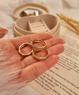 رینگ چند ضلعی نگین‌دار ژوپینگ