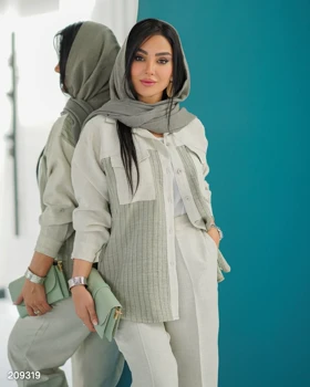 شومیز و شلوار زنانه مدل ریحانه کد 2093