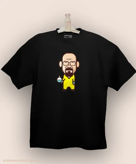 تیشرت لش مردانه و زنانه طرح بریکینگ بد شخصیت والتر وایت کد 884