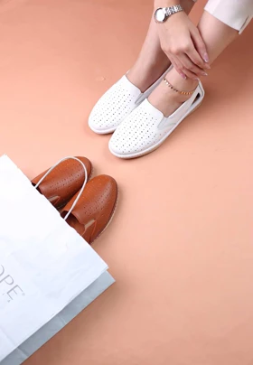 کفش پرسنلی زنانه چرمی کد 7127