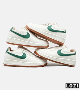 کفش کتانی بزرگ پا کرم سبز نایک NIKE AIR FORCE مدل 4590