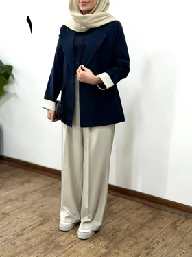 ست کت و شلوار بزیاق همراه با کمربند