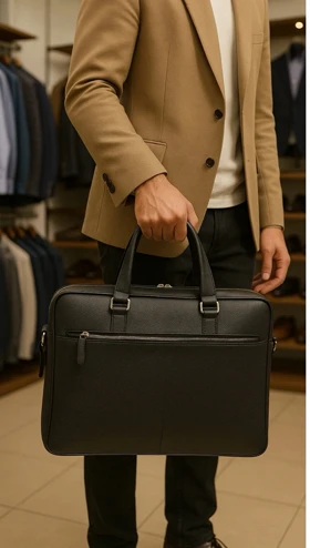 کیف اداری چرم طبیعی گاوی