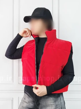 پافر مخمل یقه ایستاده
