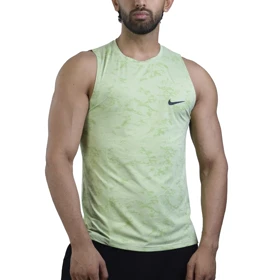 رکابی ورزشی رانینگ مردانه نایک مدل 6209 چریکی سبز روشن