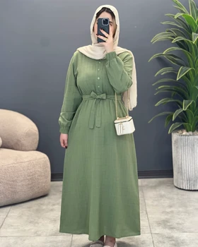 پیراهن پاپیون بهاره لینن