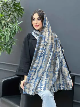 شال آبرنگی حریرنخ