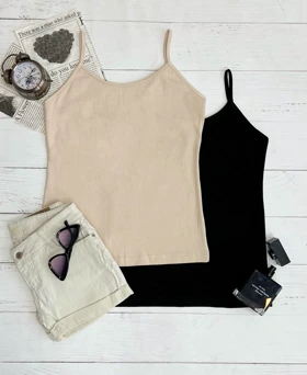 تاپ نخ پنبه دو رنگ کد 3227