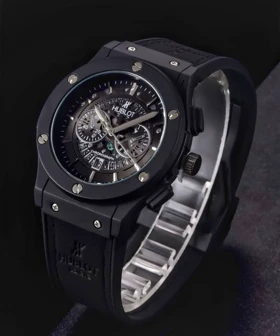 ساعت مردانه هابلوت اسکلینتون تمام مشکی