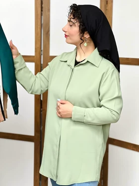 شومیز ساتن میله ای