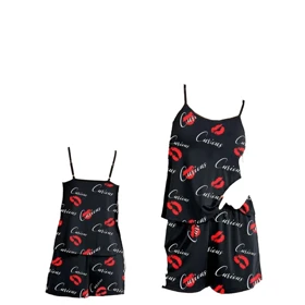 تاپ شورت استرج چاپی طرح بوسه برند استرج کد 100399