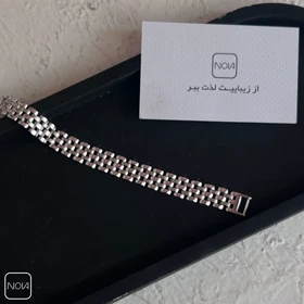 دستبند نقره رولکس مردانه