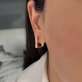 گوشواره زنانه با طرح مربع شیک و با دوام ژوپینگ