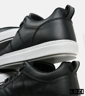 کفش اسنیکرزمردانه مشکی زیگزاگی VANS off the wall