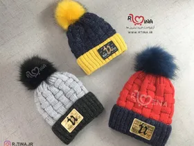 ست کلاه و شال گردن بافتنی بچگانه مدل L1