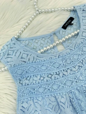 پیراهن تمام دانتل آستردار کد 4532