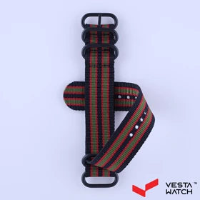 بند ساعت مچی مدل برزنتی نیتو G/B/R/22mm