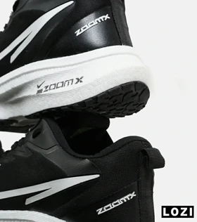 کفش کتانی مردانه مشکی سفید NIKE zoom x