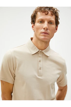 تیشرت یقه پولو مردانه اورجینال کوتون koton