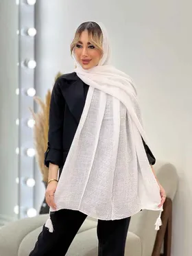 شال پلیسه ساده