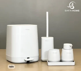 ست سرویس بهداشتی 6 پارچه مدل میامی (سفید)