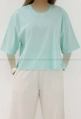 تیشرت کراپ باکسی کد1005980