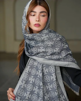 شال ژاکارد 20697 Tory Burch