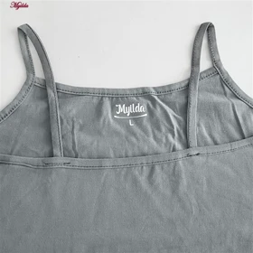 تاپ زنانه ماییلدا مدل پنبه‌ای طوسی کد 4963