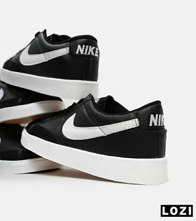 کفش نایک مردانه و زنانه مشکی سفید Nike Blazer Low 77