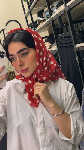 مینی اسکارف نخی بابونه 4285