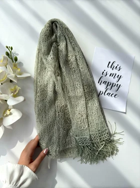 شال مزونی توری عنکبوتی