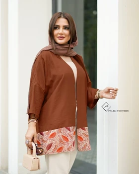 مانتو پانچ آستین مغزی