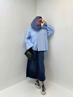 شومیز آستین گیپور