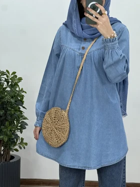 مانتو جین یقه چین پریناز 4