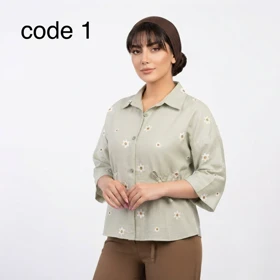 شومیز شیشه‌ای مدل شهلا علیدسا (کد 1)