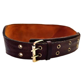 کمربند چرم طبیعی بالشتک دار باریک 10 سانتی