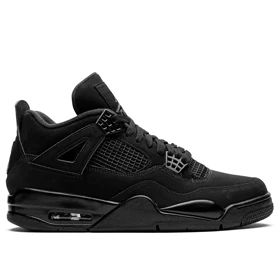 کتانی نایک جردن4 رترو تمام مشکی بلک کت Nike Air Jordan 4 Retro "Black Cat " sneakers